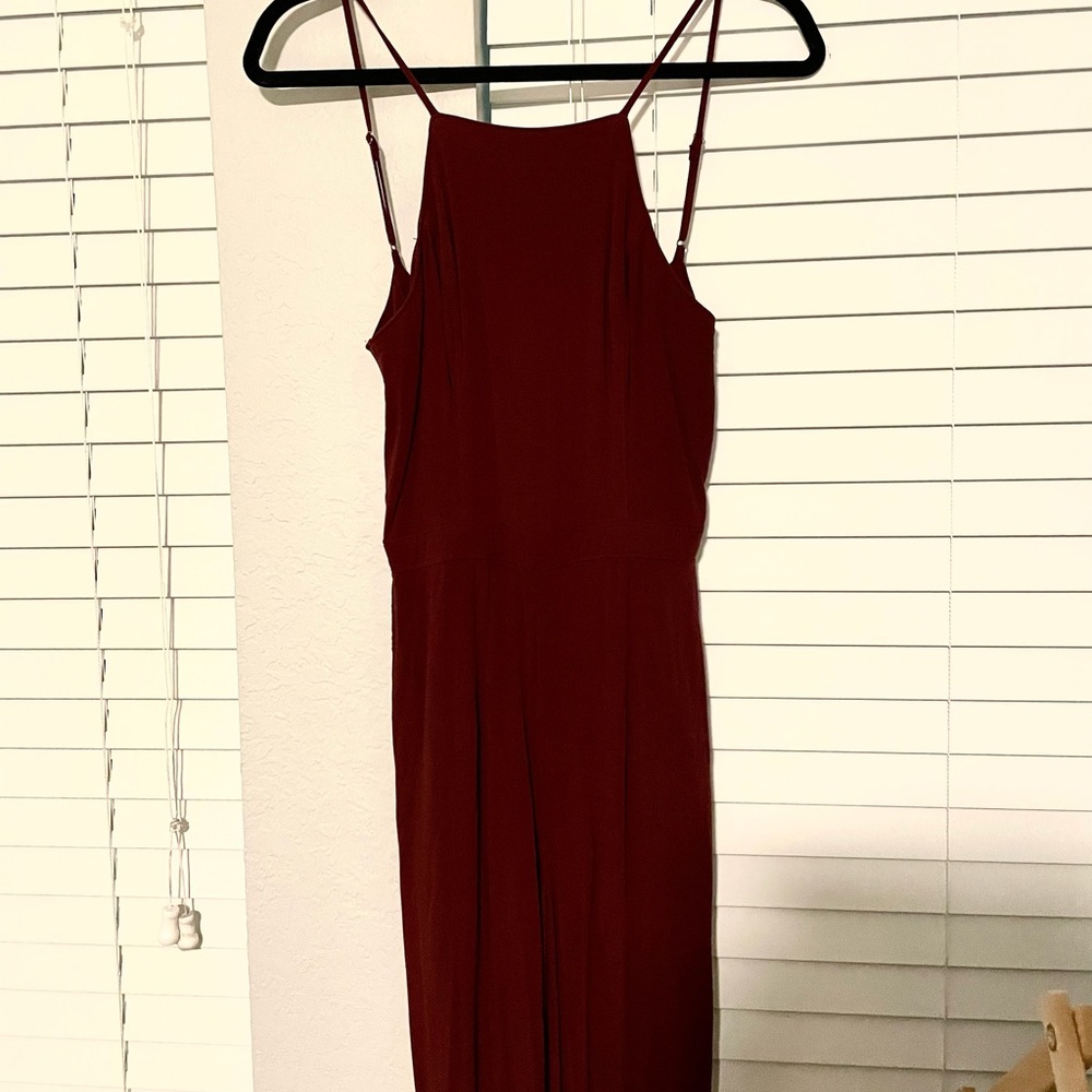 Abercrombie & Fitch Maroon Jumpsuit